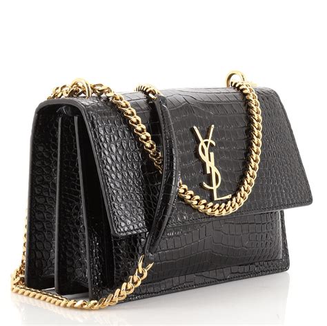 ysl sac croco|ysl crossbody bag.